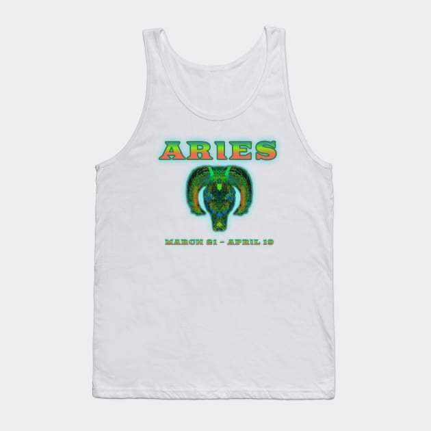 Aries 9b Blue Tank Top by Boogie 72